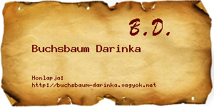 Buchsbaum Darinka névjegykártya